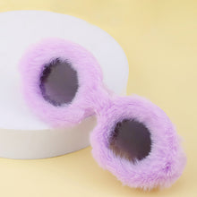 Load image into Gallery viewer, Women Plush Fuzzy Sunglasses Punk  Ladies Party Masquerade Eyewear 22811
