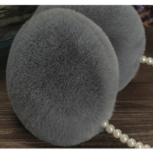FUR STORY Winter Ear muffs Faux Fur Warm Earmuffs Cute Foldable Outdoor Ear Warmers For Women Girls 22821