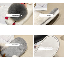 Load image into Gallery viewer, Women&#39;s Lovely Deer Plush Soft Warm Home Slippers Shoes 22S06