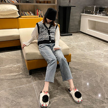 Load image into Gallery viewer, Women&#39;s Lovely Deer Plush Soft Warm Home Slippers Shoes 22S06