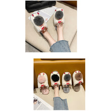 Load image into Gallery viewer, Women&#39;s Lovely Deer Plush Soft Warm Home Slippers Shoes 22S06