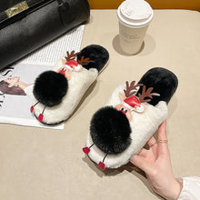 Load image into Gallery viewer, Women&#39;s Lovely Deer Plush Soft Warm Home Slippers Shoes 22S06