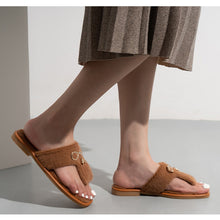 Load image into Gallery viewer, Indoor Flip-Flops Open Toe Thong Slippers for Women 22S08