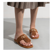 Load image into Gallery viewer, Indoor Flip-Flops Open Toe Thong Slippers for Women 22S08