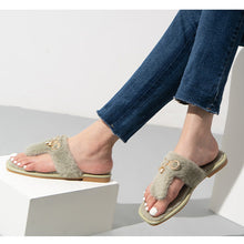 Load image into Gallery viewer, Indoor Flip-Flops Open Toe Thong Slippers for Women 22S08