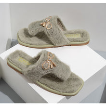 Load image into Gallery viewer, Indoor Flip-Flops Open Toe Thong Slippers for Women 22S08