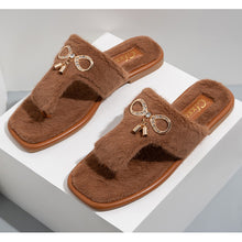 Load image into Gallery viewer, Indoor Flip-Flops Open Toe Thong Slippers for Women 22S08