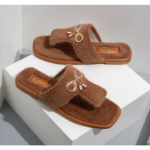 Load image into Gallery viewer, Indoor Flip-Flops Open Toe Thong Slippers for Women 22S08