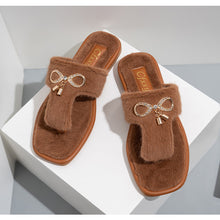 Load image into Gallery viewer, Indoor Flip-Flops Open Toe Thong Slippers for Women 22S08