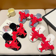 Load image into Gallery viewer, Womens House Slippers Fur Lined Fuzzy Indoor and Outdoor Slides 22S14