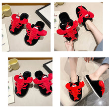 Load image into Gallery viewer, Womens House Slippers Fur Lined Fuzzy Indoor and Outdoor Slides 22S14