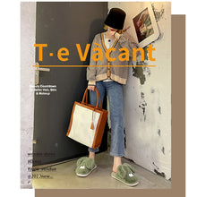 Load image into Gallery viewer, Women Cottom House Slippers Plush Faux Fur Slide Slippers 22S18