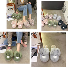 Load image into Gallery viewer, Women Cottom House Slippers Plush Faux Fur Slide Slippers 22S18