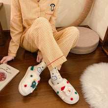Load image into Gallery viewer, Women Cute Christmas Slipper Winter Thermal Fuzzy Slipper 22S24