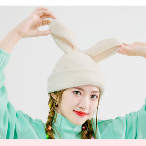 Cute Bunny Hat  Funny Plush Rabbit ears Cap for Women  22613