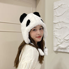 Load image into Gallery viewer, Winter Trapper Caps Cute Panda Bear Bobble Hats Plush Animal Helmet Cap 22629
