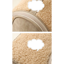 Load image into Gallery viewer, Large capacity  skin care cosmetic storage bag lamb wool cosmetic bag 22406