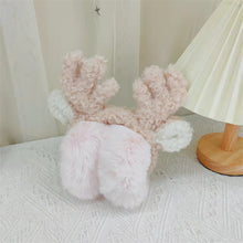 Load image into Gallery viewer, Winter Earmuffs for women Plush Earmuffs  Christmas Cute Antlers Foldable 22844