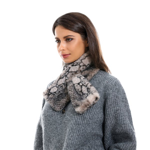 Women’s Winter  Faux Fur Loophole Scarf Rectangle Furry Wrap Warm Soft  22514