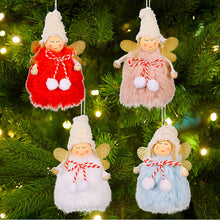 Load image into Gallery viewer, Christmas Tree Plush Ornaments Hanging Mini Angel Doll Decoration Party Gifts 22B60