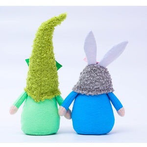 Easter Gnomes Plush Bunny, Handmade Plush Easter Faceless Doll Gifts for Easter Mother's Day 22B64