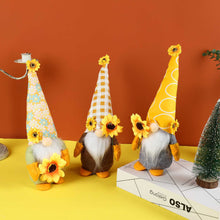 Load image into Gallery viewer, Gnome Spring Sunflower Gnome Handmade Easter Ornament 22B66