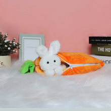 Load image into Gallery viewer, Cute Carrot Bag Rabbit Plush Toy Bunny Stuffed Animal Toy 22B70