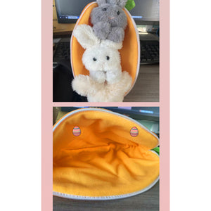 Cute Carrot Bag Rabbit Plush Toy Bunny Stuffed Animal Toy 22B70