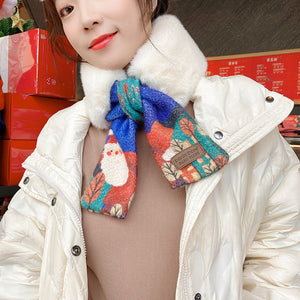 Women's Christmas Style Plush Scarf 22520