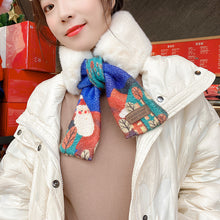 Load image into Gallery viewer, Women&#39;s Christmas Style Plush Scarf 22520