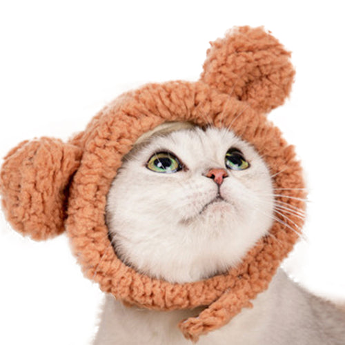 Headgear for Cats and Puppies Hat Soft Warm Adjustable Velcro Dress Up Headdress 22824
