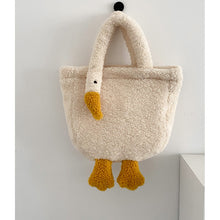 Load image into Gallery viewer, Women Cute Goose Plush Bag Funny Novelty Goose Tote Handbag Shoulder 22410