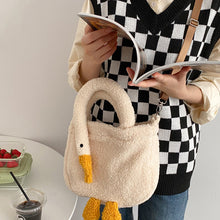 Load image into Gallery viewer, Women Cute Goose Plush Bag Funny Novelty Goose Tote Handbag Shoulder 22410