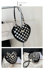 Load image into Gallery viewer, Heart Shaped Handbag Women&#39;s Faux Fur Cross-Body Bag Shoulder Bag 22412