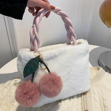 Load image into Gallery viewer, Plush Underarm Bag Ladies Fluffy Shoulder Bag Fluffy Tote Bag 22415