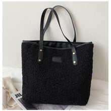 Load image into Gallery viewer, Shoulder Bag Large Capacity Lamb Wool Handbag Tote Portable Daily Bag 22418