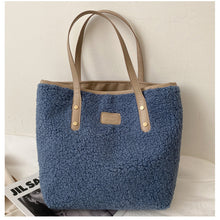 Load image into Gallery viewer, Shoulder Bag Large Capacity Lamb Wool Handbag Tote Portable Daily Bag 22418