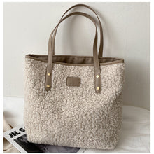 Load image into Gallery viewer, Shoulder Bag Large Capacity Lamb Wool Handbag Tote Portable Daily Bag 22418