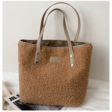 Load image into Gallery viewer, Shoulder Bag Large Capacity Lamb Wool Handbag Tote Portable Daily Bag 22418