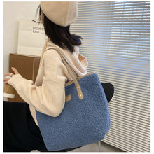 Load image into Gallery viewer, Shoulder Bag Large Capacity Lamb Wool Handbag Tote Portable Daily Bag 22418