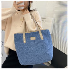 Load image into Gallery viewer, Shoulder Bag Large Capacity Lamb Wool Handbag Tote Portable Daily Bag 22418