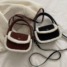 Load image into Gallery viewer, Women Plush Shoulder Bag Fashion Fluffy Crossbody Purse Soft Warm 22419