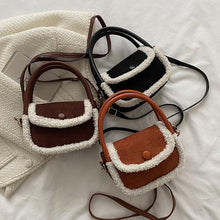 Load image into Gallery viewer, Women Plush Shoulder Bag Fashion Fluffy Crossbody Purse Soft Warm 22419