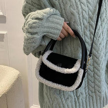 Load image into Gallery viewer, Women Plush Shoulder Bag Fashion Fluffy Crossbody Purse Soft Warm 22419