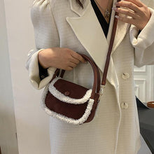 Load image into Gallery viewer, Women Plush Shoulder Bag Fashion Fluffy Crossbody Purse Soft Warm 22419
