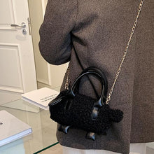 Load image into Gallery viewer, Women Mini Plush Shoulder Bag Fashion Fluffy handbag Soft Warm 22421