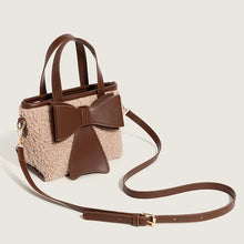 Load image into Gallery viewer, Winter Plush Fashion Bow Handbag Faux Fur Crossbody Bags 22422