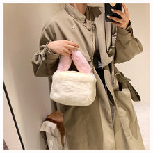 Load image into Gallery viewer, Women Plush Chain Crossbody Shopper Bag Ladies Tote Shoulder Bag 22428