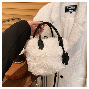 Fluffy Shoulder Bag Plush Handbag Tote Bag Ladies Messenger Bags 22430