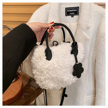 Load image into Gallery viewer, Fluffy Shoulder Bag Plush Handbag Tote Bag Ladies Messenger Bags 22430